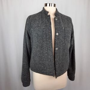 Liz Claiborne Tweed Wool Blend Lined , Medium, Gray